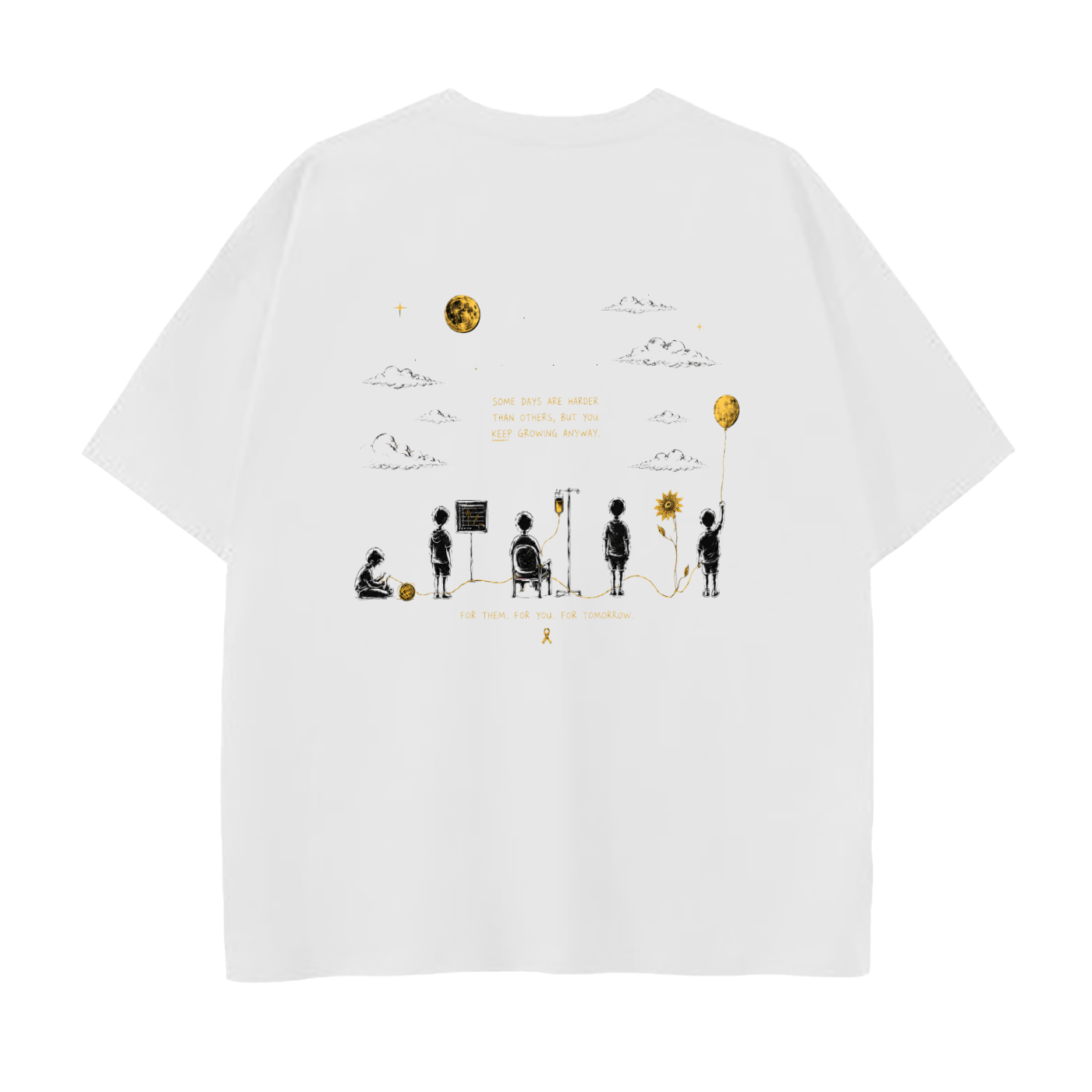 Drop Shoulder Cotton T-Shirt