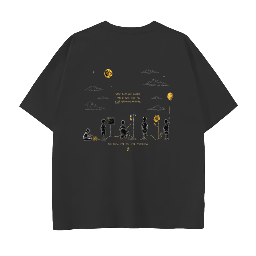 Drop Shoulder Cotton T-Shirt