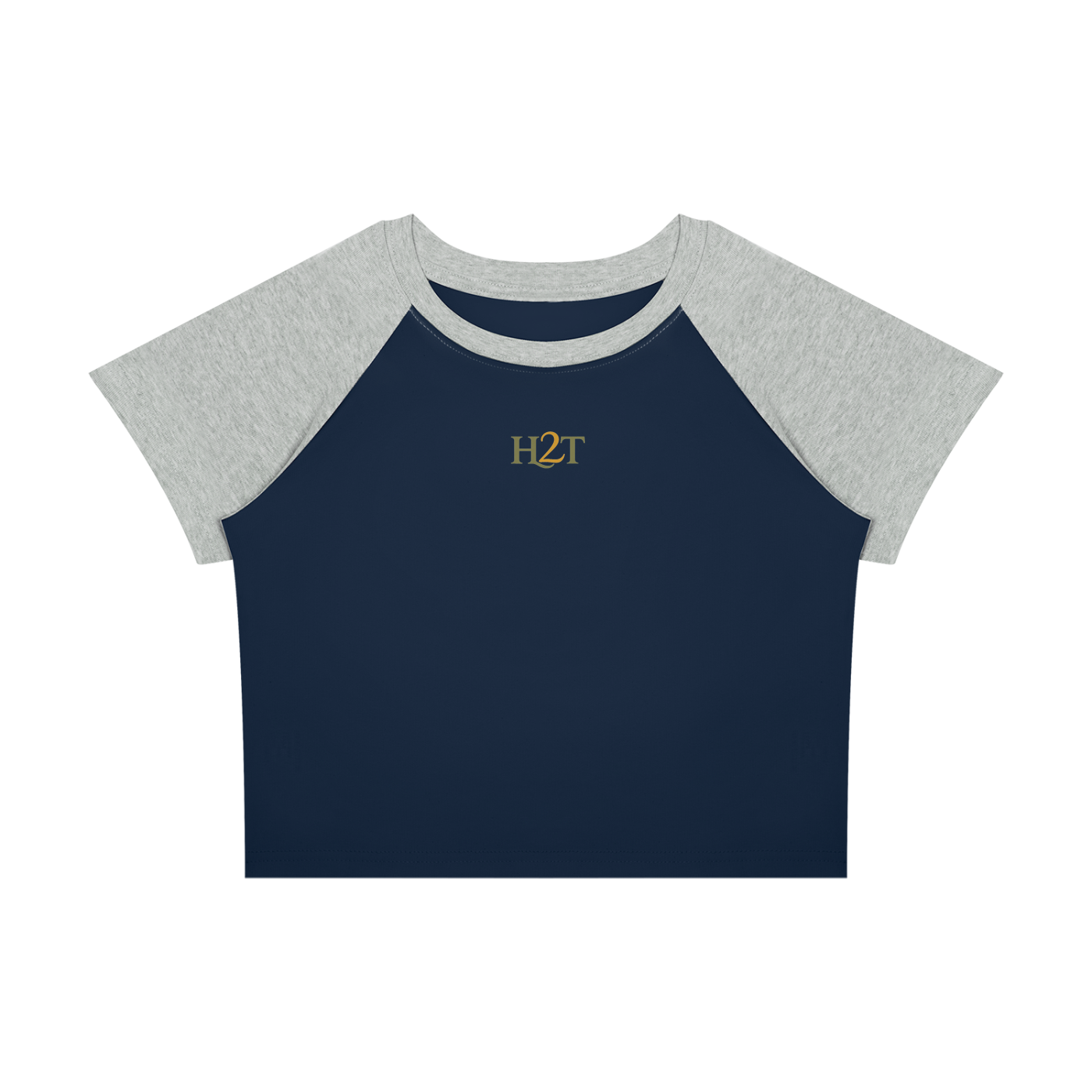 Shine Gold Crop Tee
