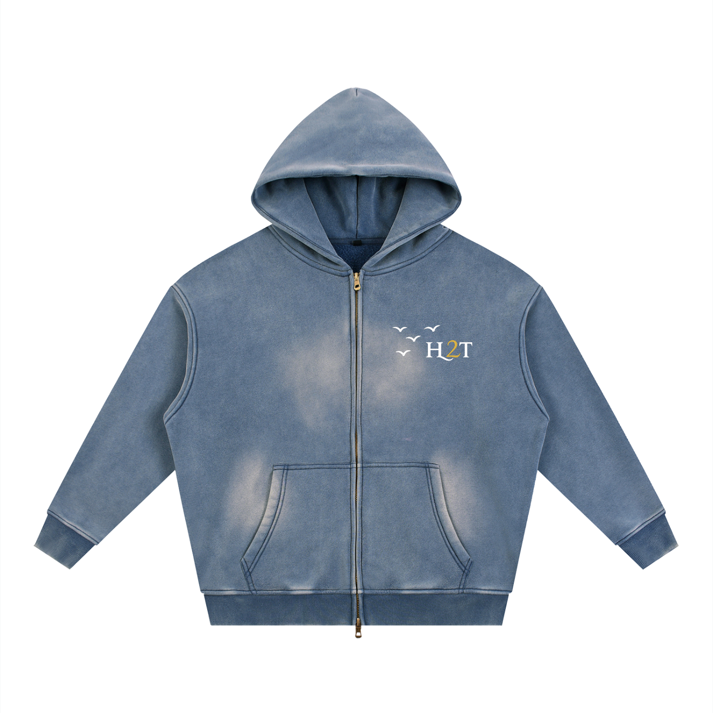 H2T Faded Zip Hoodie