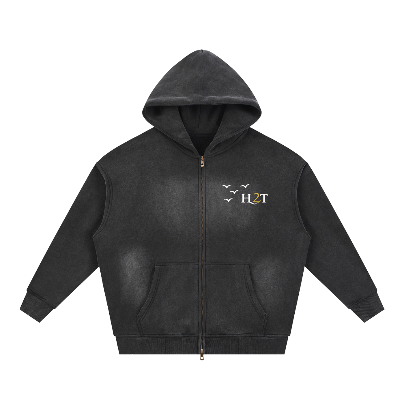 H2T Faded Zip Hoodie
