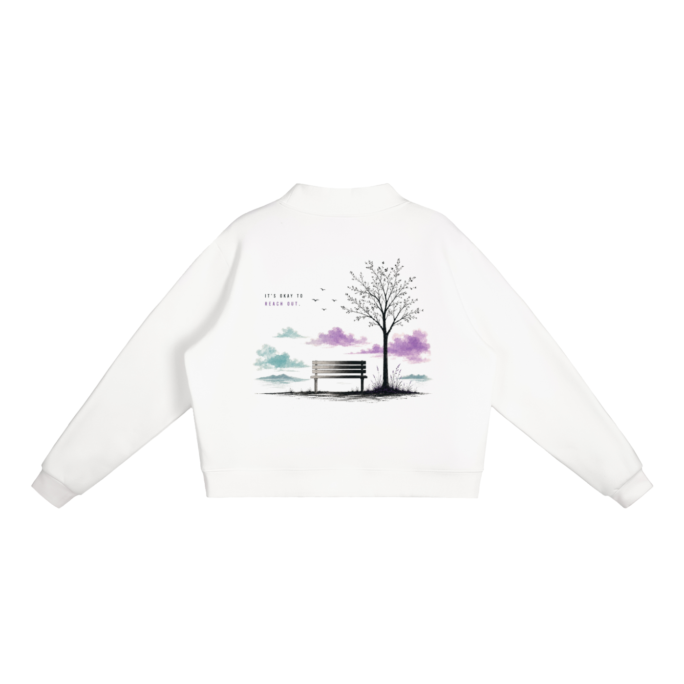 It's Okay To Reach Out Mock-Neck