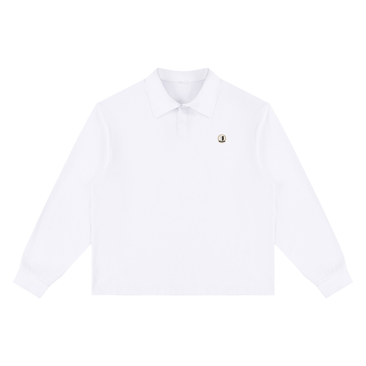 Crested Rugby Long Sleeve Polo
