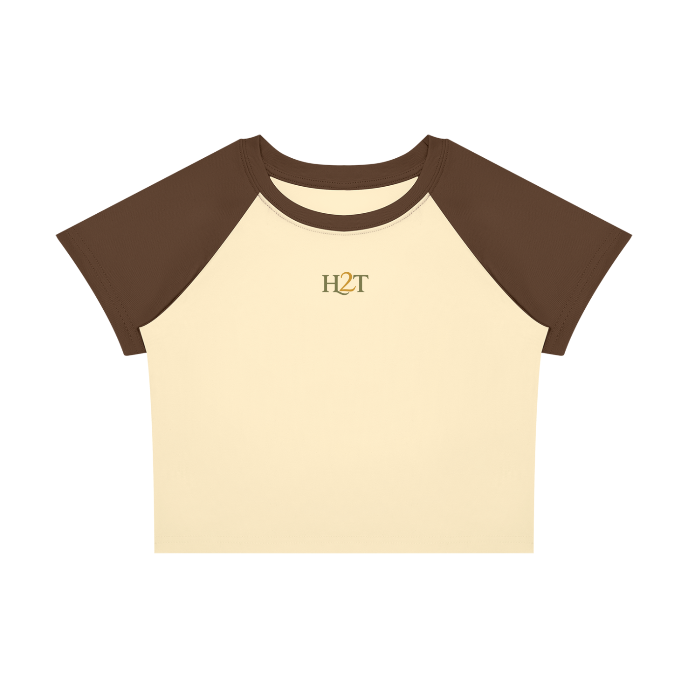 Shine Gold Crop Tee