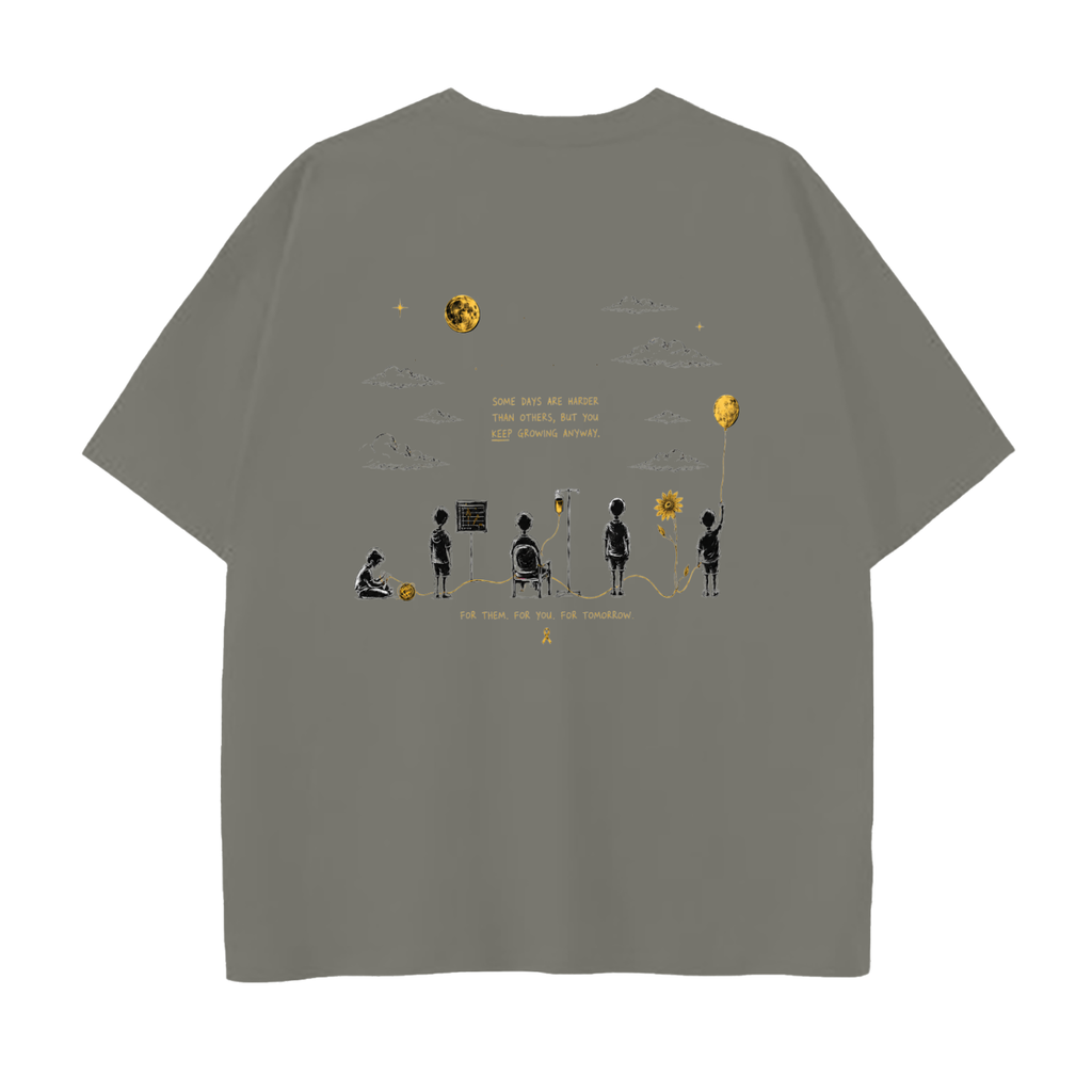 Drop Shoulder Cotton T-Shirt
