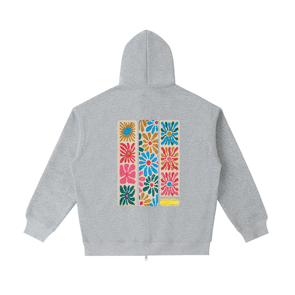 Diamond Art Zip-Up Hoodie