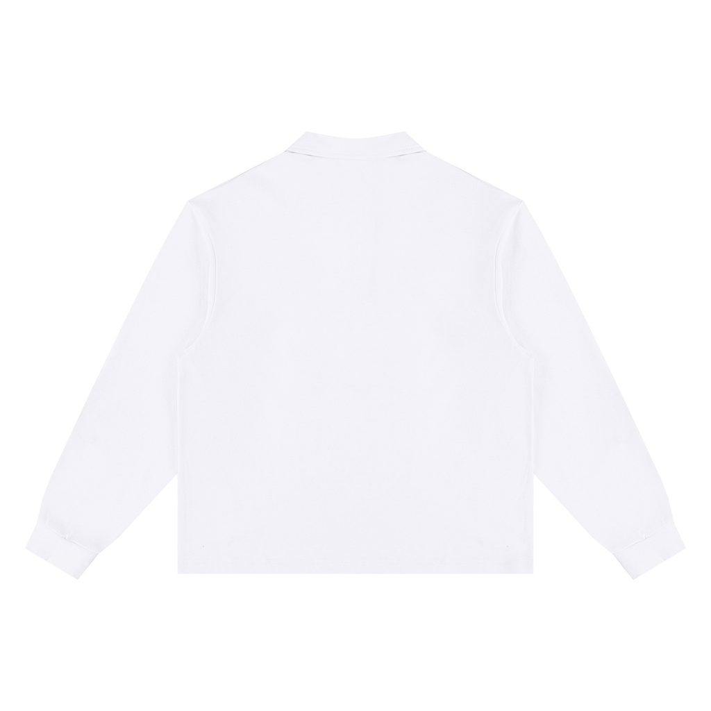 Crested Rugby Long Sleeve Polo