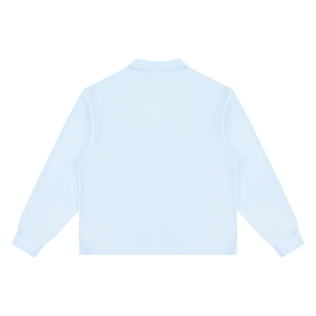Crested Rugby Long Sleeve Polo