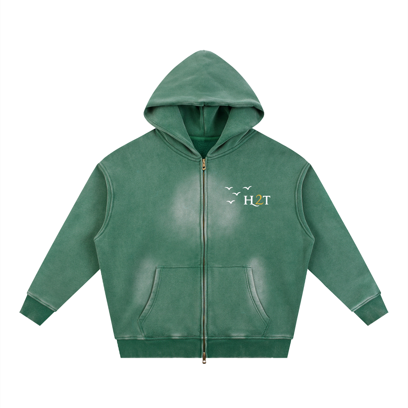 H2T Faded Zip Hoodie