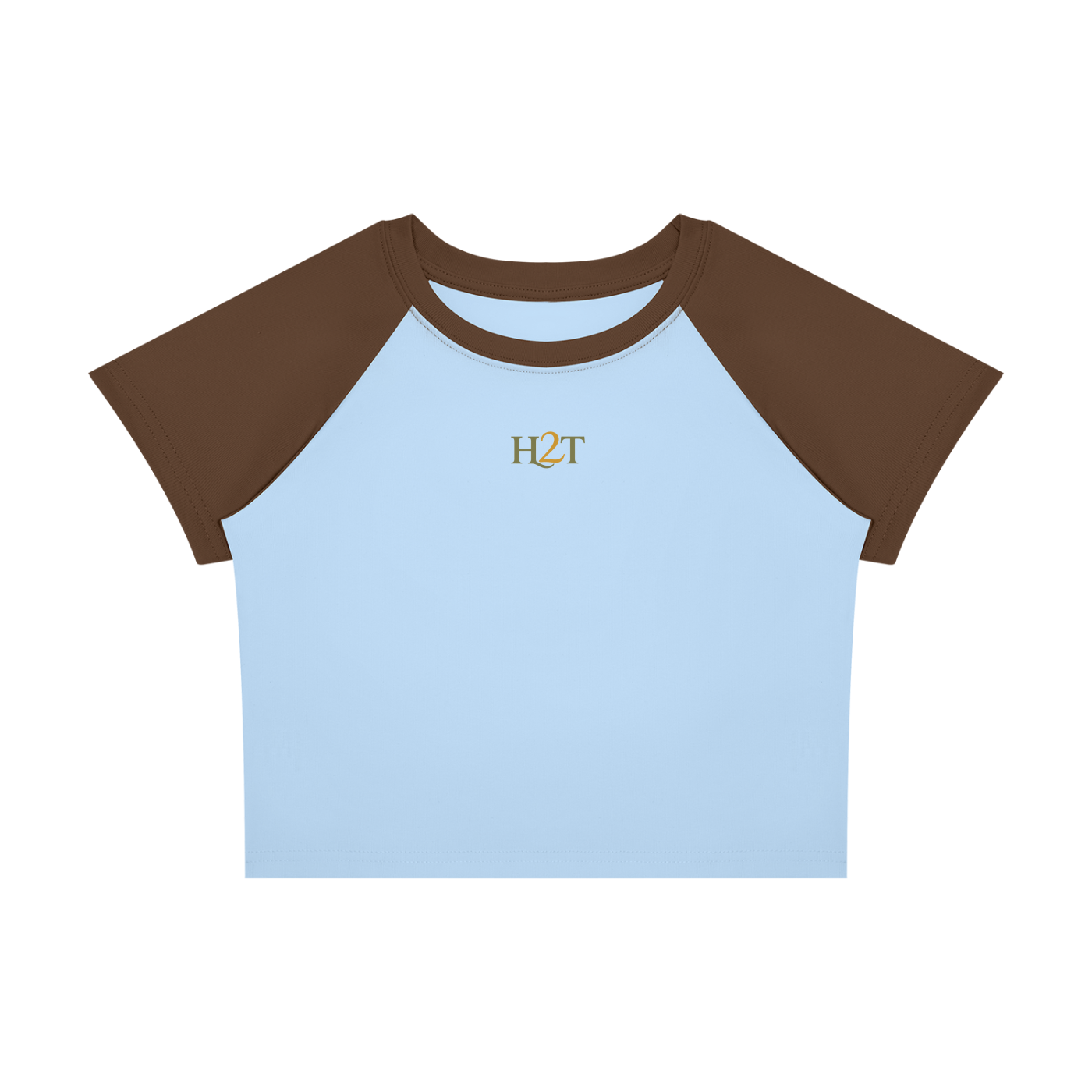 Shine Gold Crop Tee