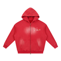 Sunfade Two-way Zipper Boxy Fleece Hoodie