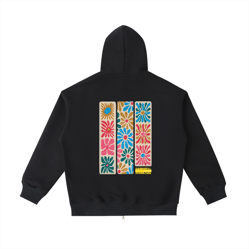 Diamond Art Zip-Up Hoodie