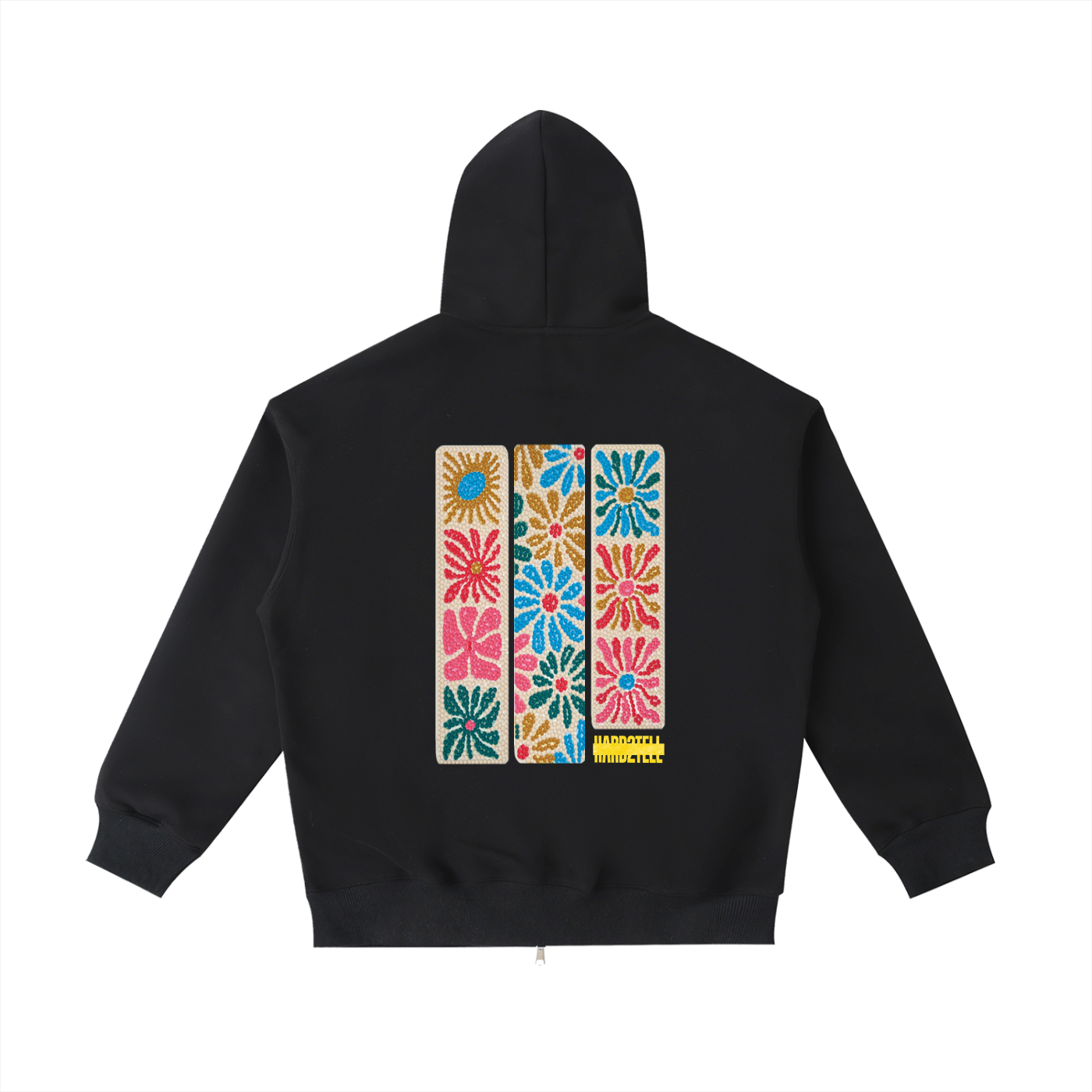 Diamond Art Zip-Up Hoodie