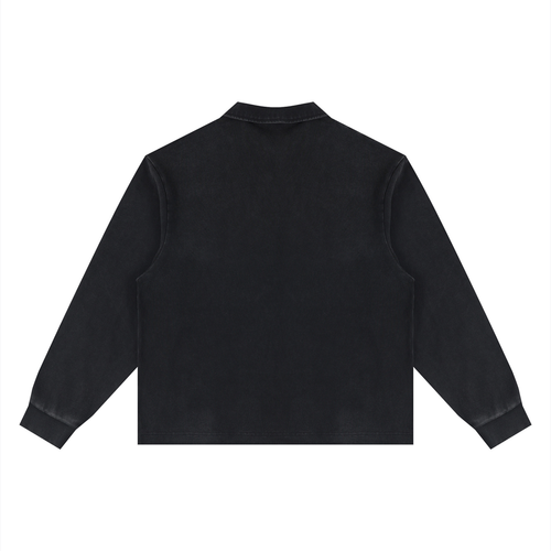 Crested Rugby Long Sleeve Polo