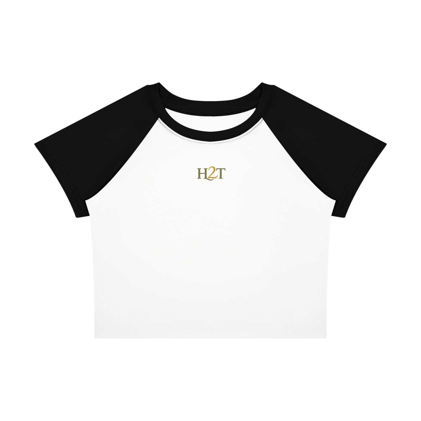 Shine Gold Crop Tee