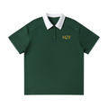 Contrast Collar Raglan Polo Shirt